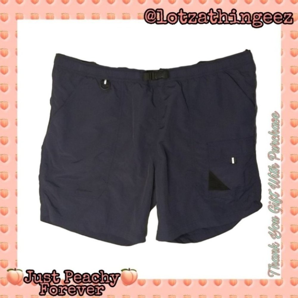 Eddie Bauer Mens Hiking Fishing Shorts XXL Blue